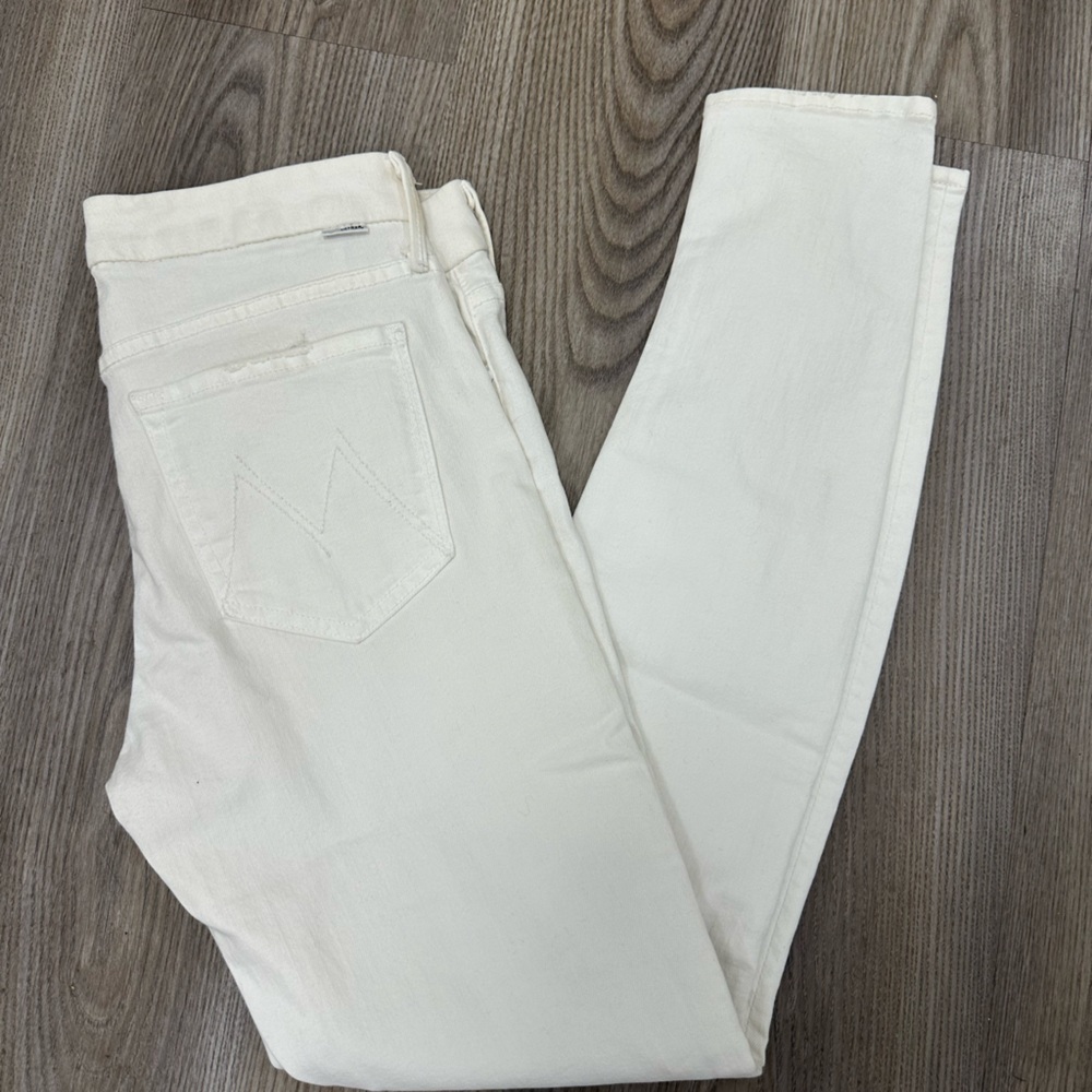 White mother skinny jeans 29
